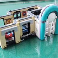 Thumbnail for Building Blocks MOC 15037 Creator Expert City Downtown Diner Bricks Toys - 7
