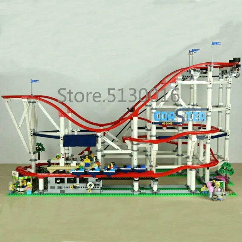 Building Blocks MOC 15039 Creator Expert Motorized Roller Coaster Bricks Toys - 18
