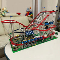 Thumbnail for Building Blocks MOC 15039 Creator Expert Motorized Roller Coaster Bricks Toys - 14