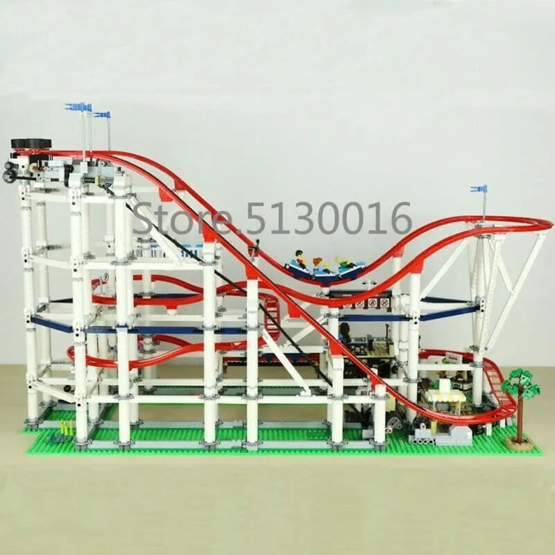 Building Blocks MOC 15039 Creator Expert Motorized Roller Coaster Bricks Toys - 11