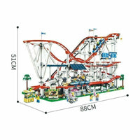 Thumbnail for Building Blocks MOC 15039 Creator Expert Motorized Roller Coaster Bricks Toys - 2