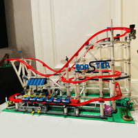 Thumbnail for Building Blocks MOC 15039 Creator Expert Motorized Roller Coaster Bricks Toys - 15
