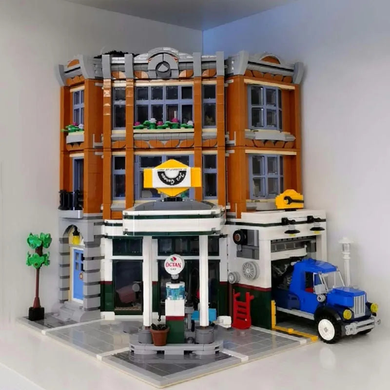 Building Blocks MOC 15042 Creator Expert City Corner Garage Bricks Toys - 6