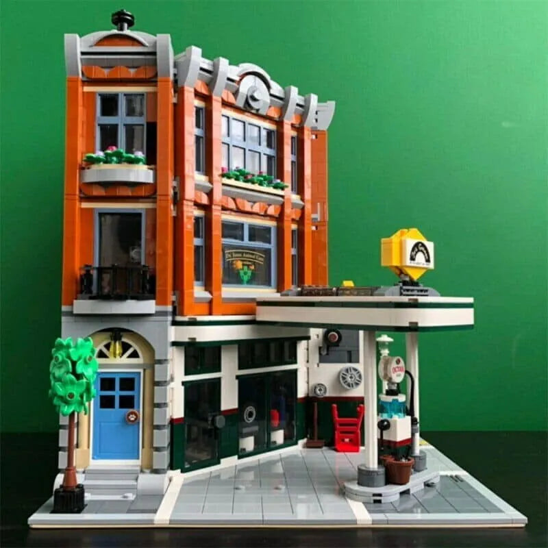 Building Blocks MOC 15042 Creator Expert City Corner Garage Bricks Toys - 3