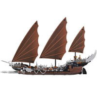 Thumbnail for Building Blocks MOC 16018 Lord Of Ring Pirate Ship Ambush Bricks Toy - 1