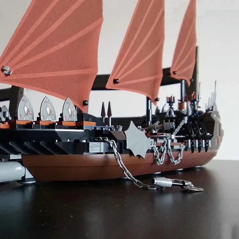 MOC 16018 Lord Of Ring Pirate Ship Ambush Bricks Toy