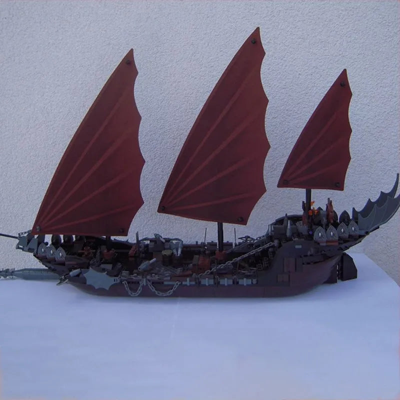 Building Blocks MOC 16018 Lord Of Ring Pirate Ship Ambush Bricks Toy - 4