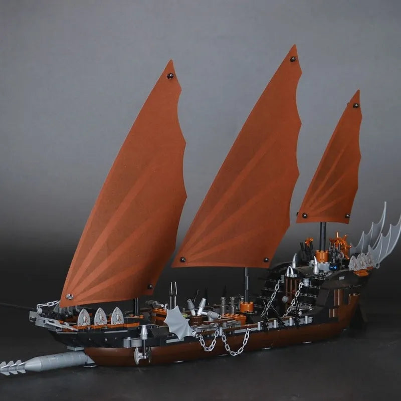 Building Blocks MOC 16018 Lord Of Ring Pirate Ship Ambush Bricks Toy - 5