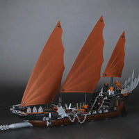 Thumbnail for Building Blocks MOC 16018 Lord Of Ring Pirate Ship Ambush Bricks Toy - 5