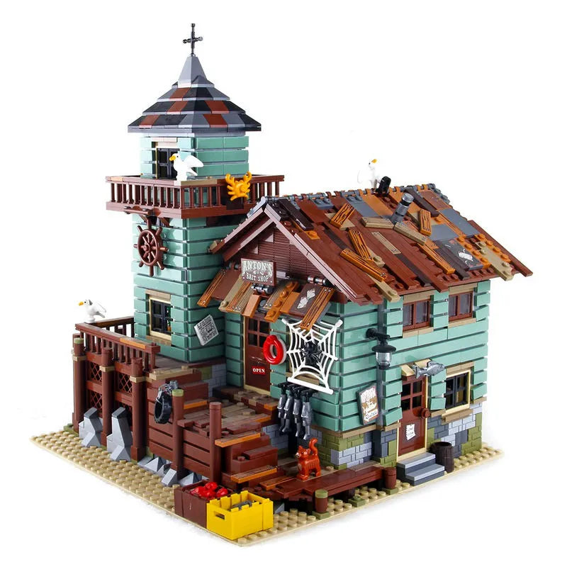 Building Blocks MOC 16050 Creator Expert Old Fishing Store Bricks Toys - 1