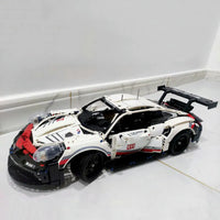 Thumbnail for Building Blocks MOC 20097 Tech Porsche 911 RSR Racing Sports Car Bricks Toys Construction Set Toys - 16