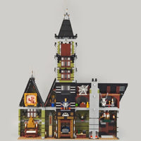 Thumbnail for Building Blocks MOC 2025 Expert Creator Monster Haunted House Bricks Toys - 6