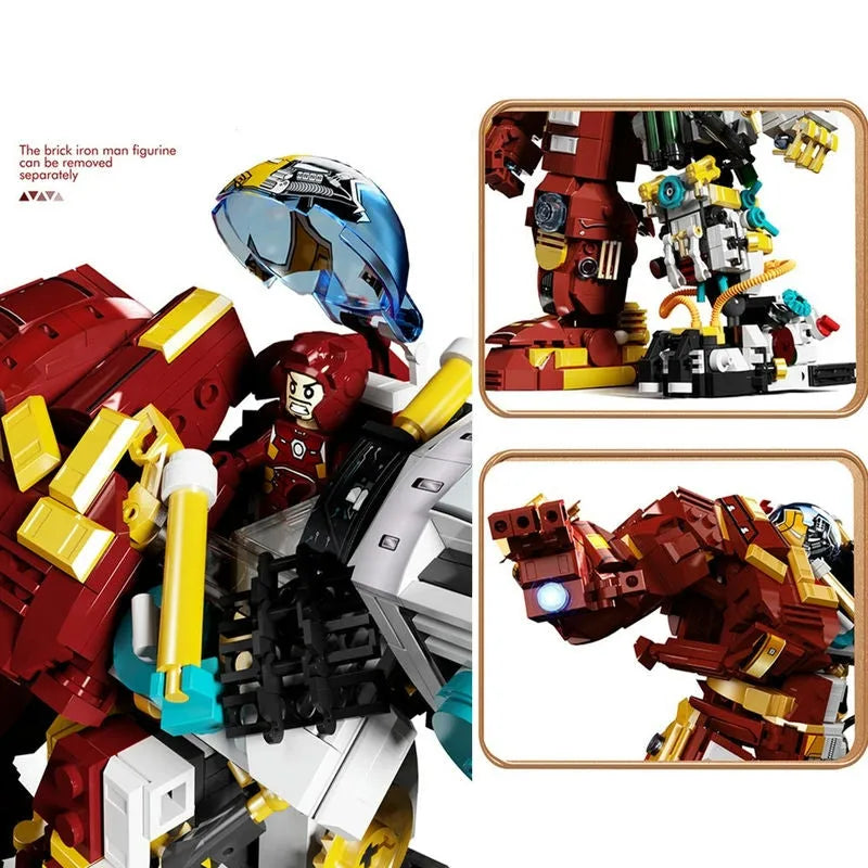 Building Blocks MOC 2081 Iron Hero Avengers MK44 Hulkbuster Bricks Toy Construction Set Toys - 3