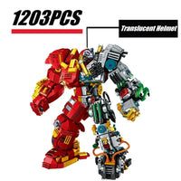 Thumbnail for Building Blocks MOC 2081 Iron Hero Avengers MK44 Hulkbuster Bricks Toy Construction Set Toys - 4