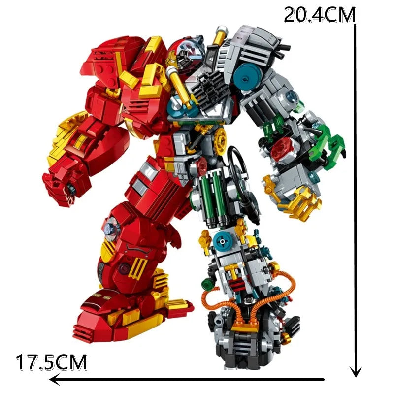 Building Blocks MOC 2081 Iron Hero Avengers MK44 Hulkbuster Bricks Toy Construction Set Toys - 6