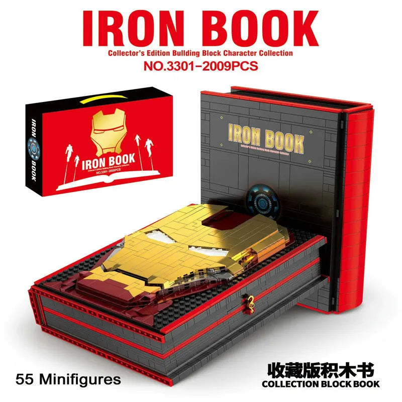 Building Blocks MOC 3301 Super Hero Movie Marvel Iron Book Bricks Toys - 2