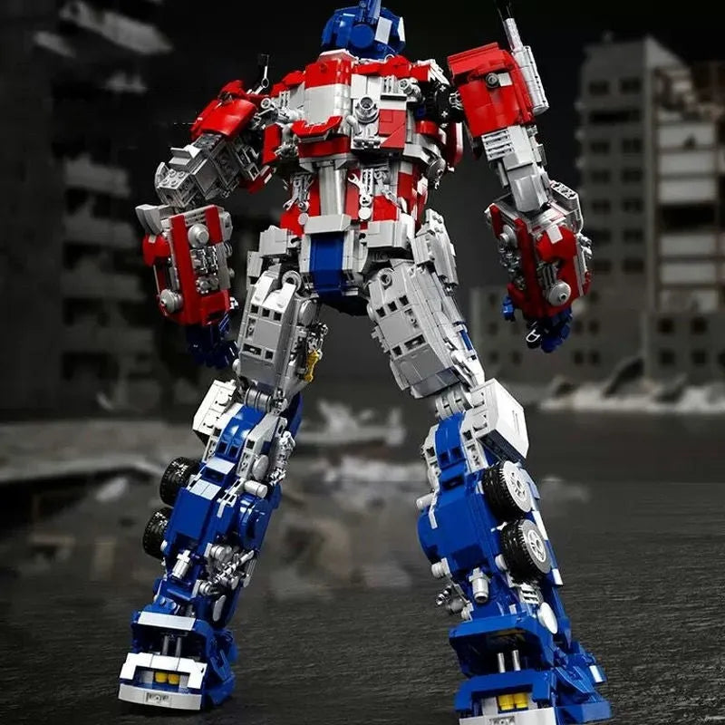 Building Blocks MOC 6008 Optimus Prime Defender Justice Bricks Toys - 4