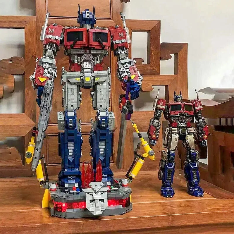 Building Blocks MOC 6008 Optimus Prime Defender Justice Bricks Toys Construction Set Toys - 9