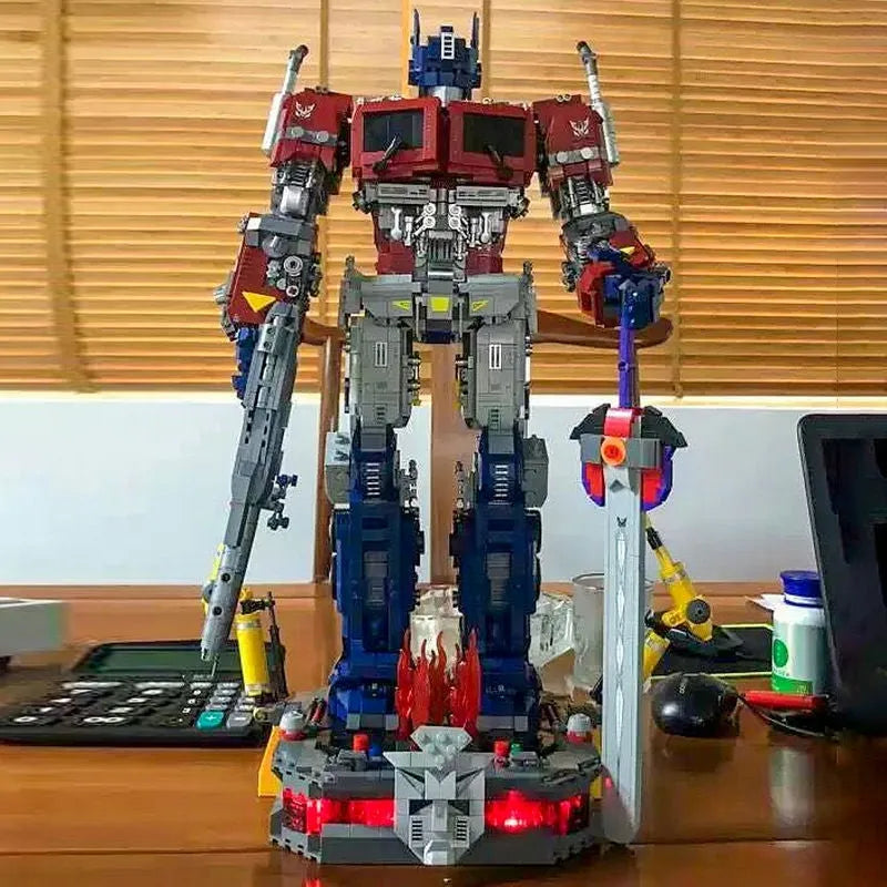 Building Blocks MOC 6008 Optimus Prime Defender Justice Bricks Toys Construction Set Toys - 11