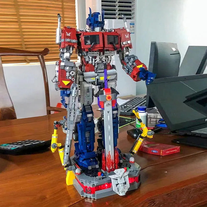 Building Blocks MOC 6008 Optimus Prime Defender Justice Bricks Toys - 10