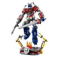 Thumbnail for Building Blocks MOC 6008 Optimus Prime Defender Justice Bricks Toys - 2