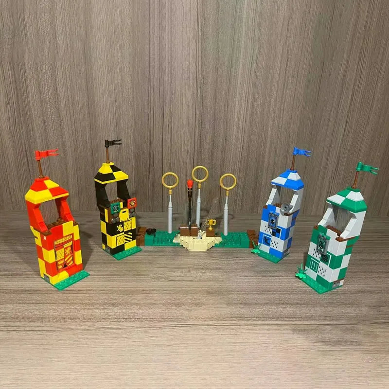 Building Blocks MOC 6061 Harry Potter Hogwarts Quidditch Match Bricks Toy Construction Set Toys - 2