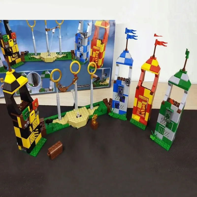 Building Blocks MOC 6061 Harry Potter Hogwarts Quidditch Match Bricks Toy - 4