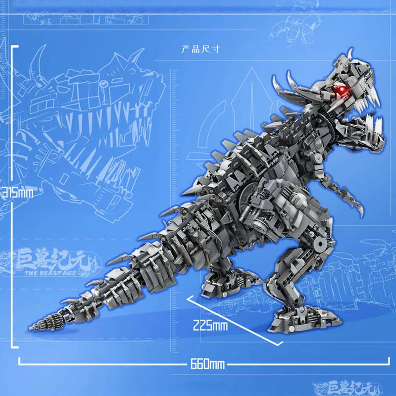Building Blocks MOC 66001 Dinosaur Tyrannosaurus Rex Kids Bricks Toys - 10