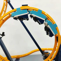 Thumbnail for Building Blocks MOC 66503 Creator Expert Motorized Loop Roller Coaster Bricks Toys - 14