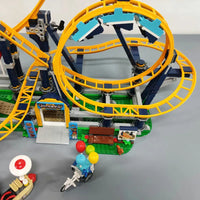 Thumbnail for Building Blocks MOC 66503 Creator Expert Motorized Loop Roller Coaster Bricks Toys - 24