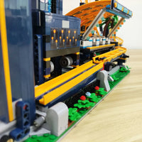 Thumbnail for Building Blocks MOC 66503 Creator Expert Motorized Loop Roller Coaster Bricks Toys - 27