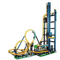 Thumbnail for Building Blocks MOC 66503 Creator Expert Motorized Loop Roller Coaster Bricks Toys - 2