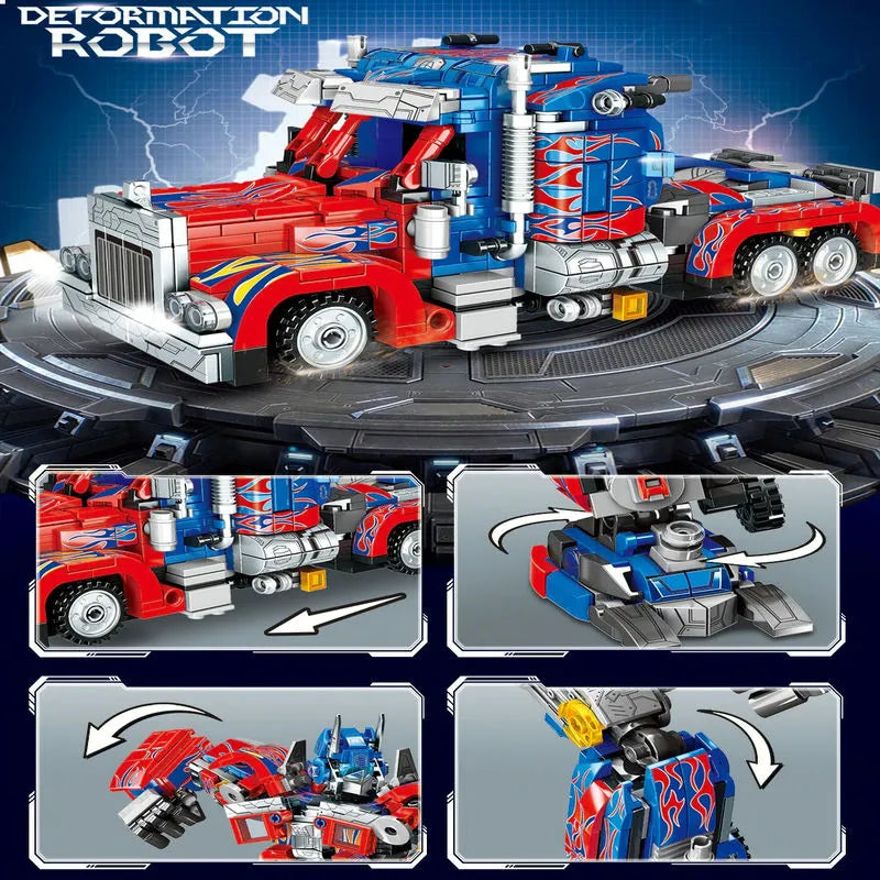 Building Blocks MOC 7013 Deformation Optimus Robot Bricks Toys - 3