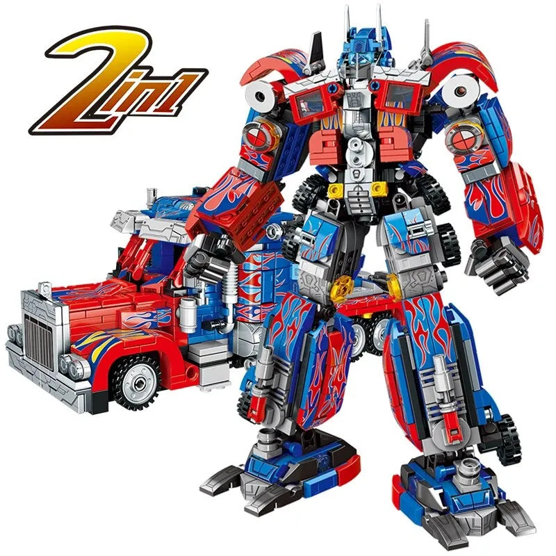 Building Blocks MOC 7013 Deformation Optimus Robot Bricks Toys - 1