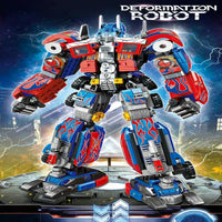 Thumbnail for Building Blocks MOC 7013 Deformation Optimus Robot Bricks Toys - 2