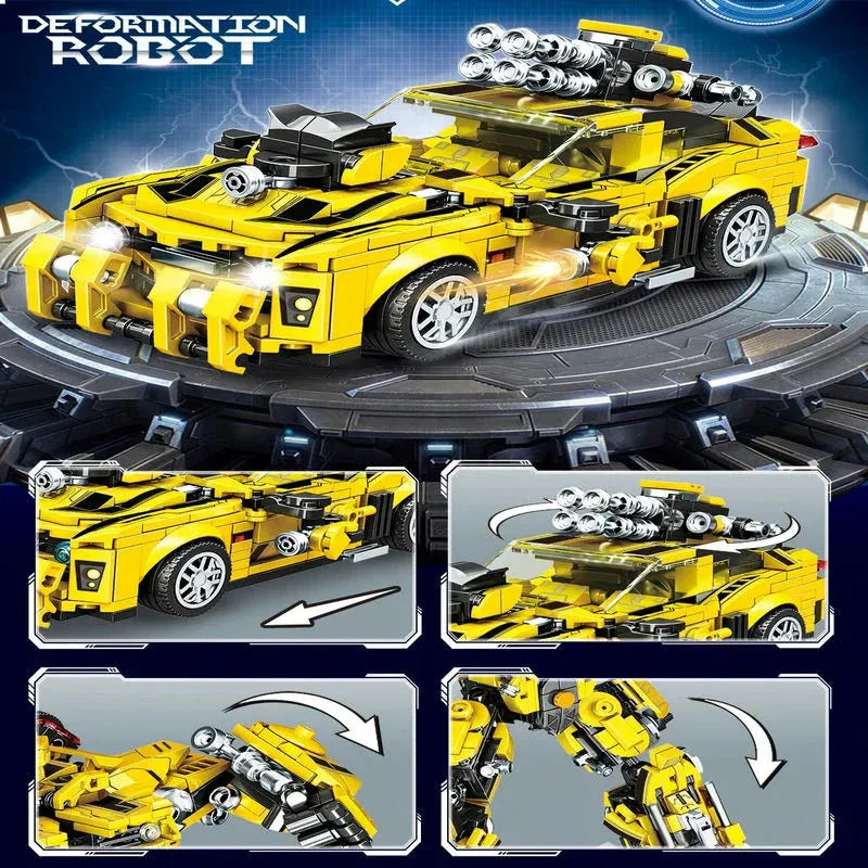 Building Blocks MOC 7014 Transformer Deformation War Robot Bricks Toys - 5