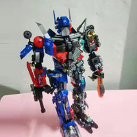 Thumbnail for Building Blocks MOC 7038 Optimus Prime Mecha Justice Robot Bricks Toy - 3