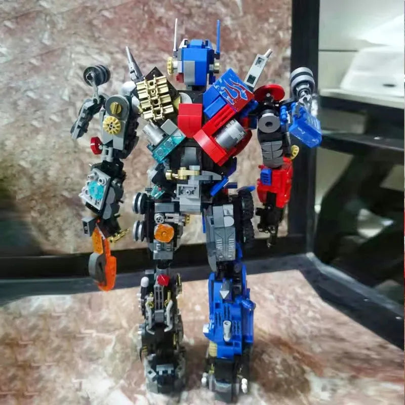Lego optimus prime best sale moc