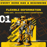 Thumbnail for Building Blocks MOC 773 Transformers Bumblebee Robot Bricks Toys Construction Set Toys - 9