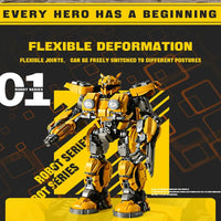Thumbnail for Building Blocks MOC 773 Transformers Bumblebee Robot Bricks Toys - 9