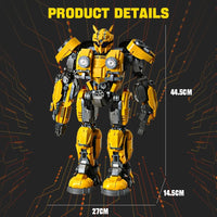 Thumbnail for Building Blocks MOC 773 Transformers Bumblebee Robot Bricks Toys Construction Set Toys - 3