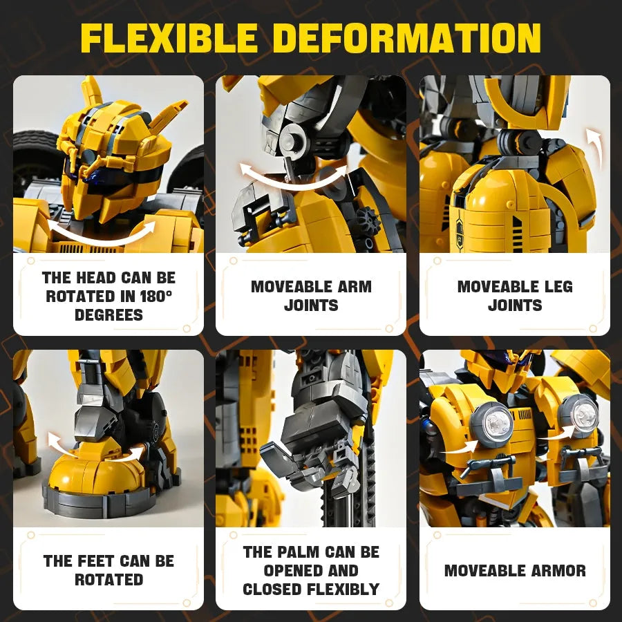 Building Blocks MOC 773 Transformers Bumblebee Robot Bricks Toys Construction Set Toys - 7