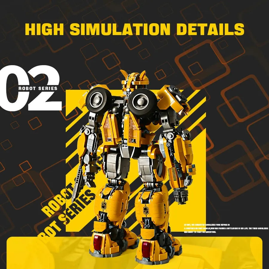 Building Blocks MOC 773 Transformers Bumblebee Robot Bricks Toys - 10
