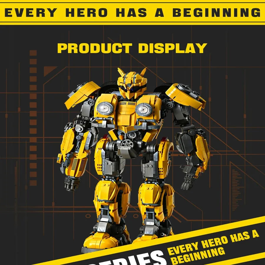 Building Blocks MOC 773 Transformers Bumblebee Robot Bricks Toys Construction Set Toys - 4
