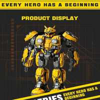 Thumbnail for Building Blocks MOC 773 Transformers Bumblebee Robot Bricks Toys Construction Set Toys - 4
