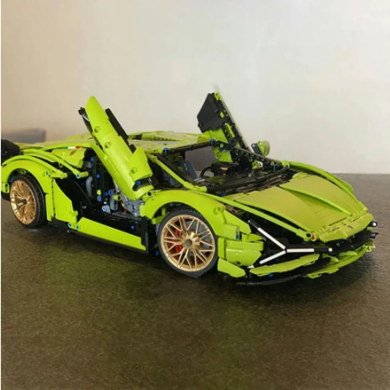 Building Blocks MOC 81996 Tech Lambo Sian FKP37 Racing Car Bricks Toys Construction Set Toys - 3