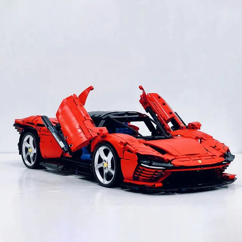 Building Blocks MOC 81998 Ferrari Daytona SP3 Racing Hyper Car Tech Bricks Toys - 1