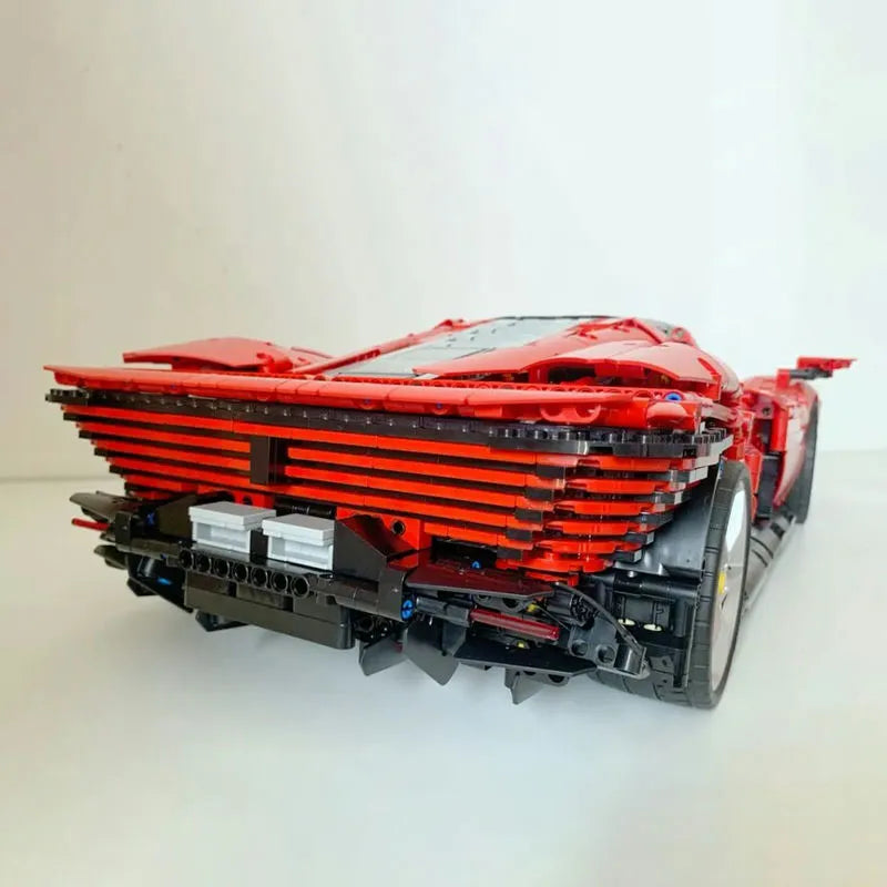 Building Blocks MOC 81998 Ferrari Daytona SP3 Racing Hyper Car Tech Bricks Toys - 10