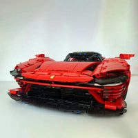 Thumbnail for Building Blocks MOC 81998 Ferrari Daytona SP3 Racing Hyper Car Tech Bricks Toys - 7