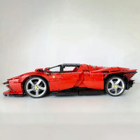 Thumbnail for Building Blocks MOC 81998 Ferrari Daytona SP3 Racing Hyper Car Tech Bricks Toys - 8